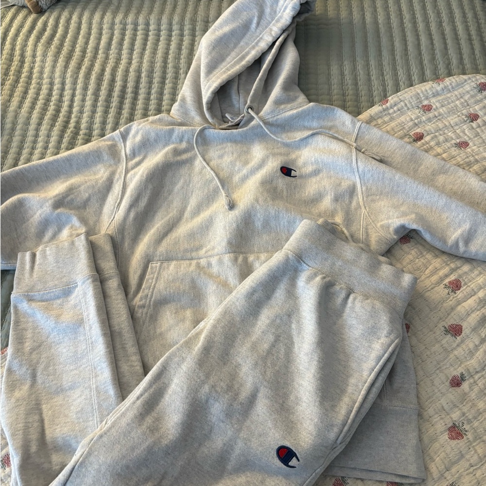 Champion hoodie and sweatpants
